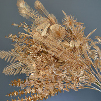 Złote sztuczne rośliny liść klonu dekoracje świąteczne dekoracja na stolik do salonu wesele wakacje kompozycja kwiatowa 3